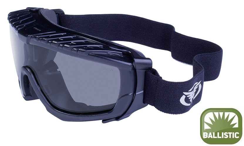 Очки защитные с уплотнителем Global Vision Ballistech-1 (gray) Anti-Fog, серые — фото 1