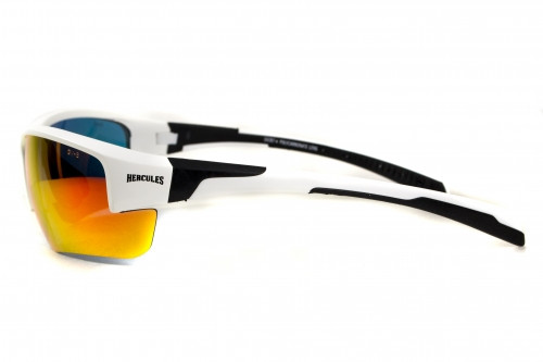 Очки защитные открытые Global Vision Hercules-7 White (G-Tech™ red) красные зеркальные — фото 2