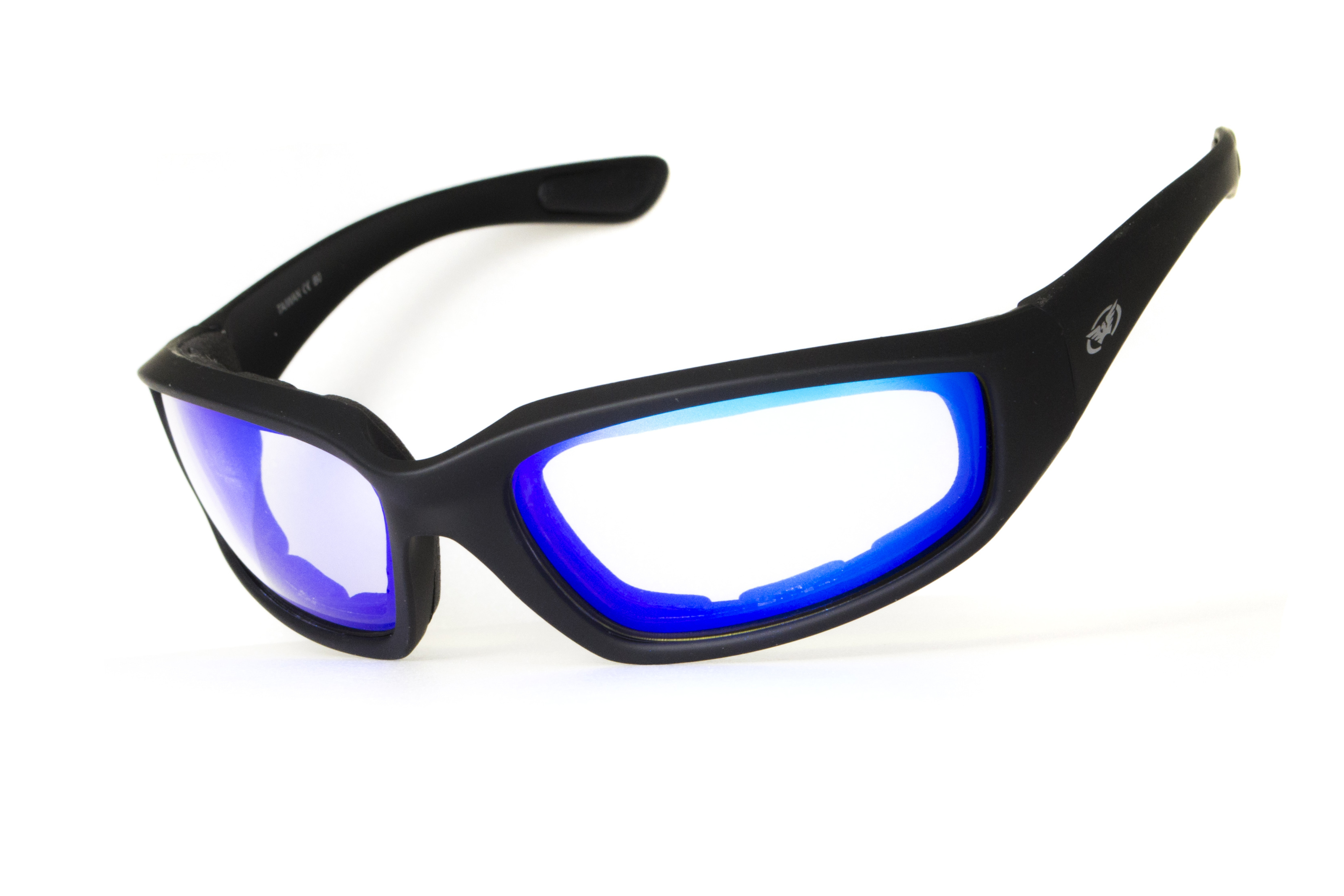 Очки защитные фотохромные Global Vision KickBack Photochromic (G-Tech™ blue) Anti-Fog, фотохромные синие зеркальные — фото 1