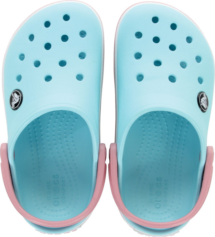 Сабо підліткові UNI Crocband Clog K BBt 207006-4S3-Ice Blue/White CROCS J1 (32-33) Блакитний — фото 4