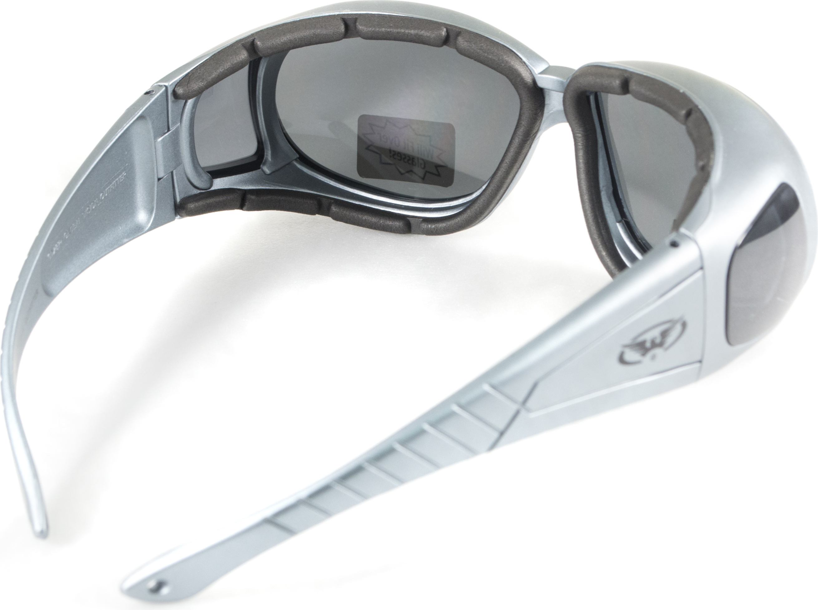 Очки защитные с уплотнителем Global Vision Outfitter Metallic (gray) Anti-Fog, серые — фото 6