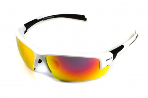 Очки защитные открытые Global Vision Hercules-7 White (G-Tech™ red) красные зеркальные — фото 4