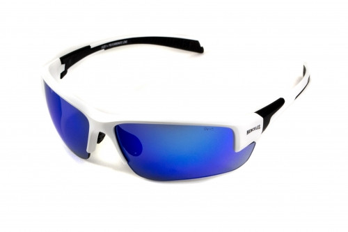 Очки защитные открытые Global Vision Hercules-7 White (G-Tech™ blue) синие зеркальные — фото 4