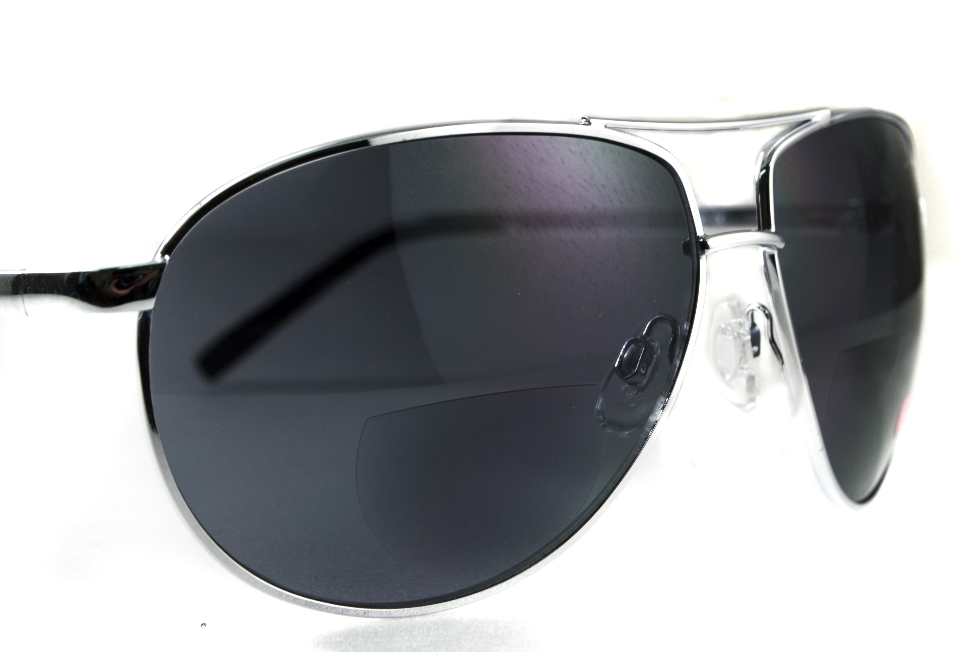 Бифокальные защитные очки Global Vision Aviator Bifocal (+2.5) (gray) серые — фото 2