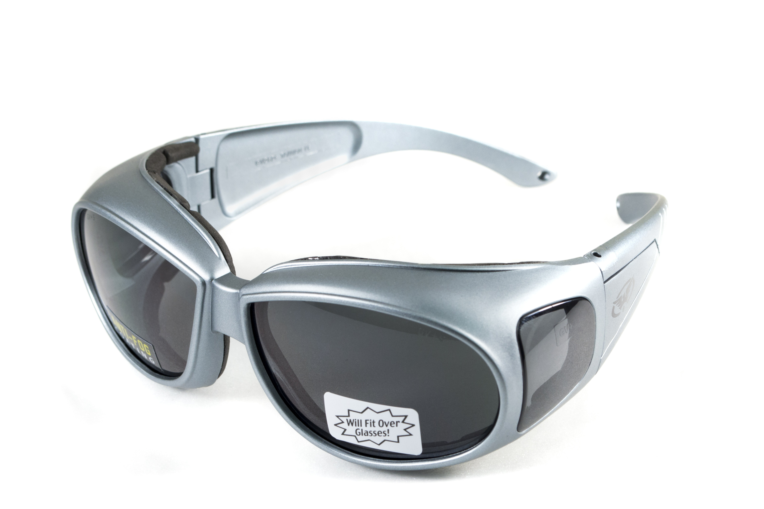 Очки защитные с уплотнителем Global Vision Outfitter Metallic (gray) Anti-Fog, серые — фото 1