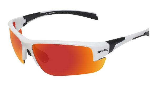 Очки защитные открытые Global Vision Hercules-7 White (G-Tech™ red) красные зеркальные — фото 1