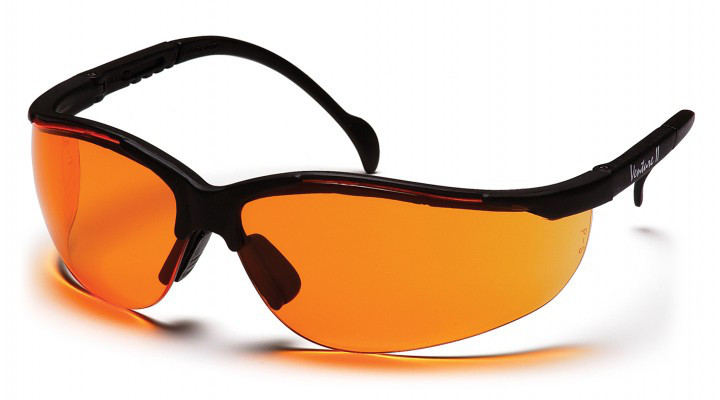 Очки защитные открытые Pyramex Venture-2 (orange) оранжевые — фото 1