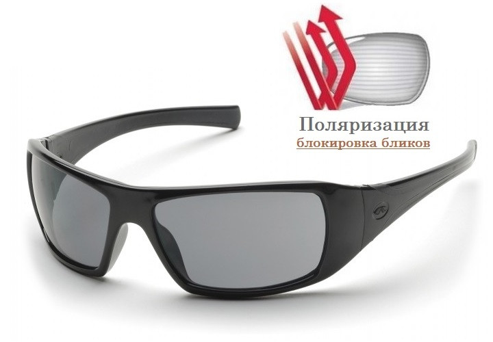 Очки поляризационные защитные Pyramex Goliath Polarized (gray), серые — фото 1