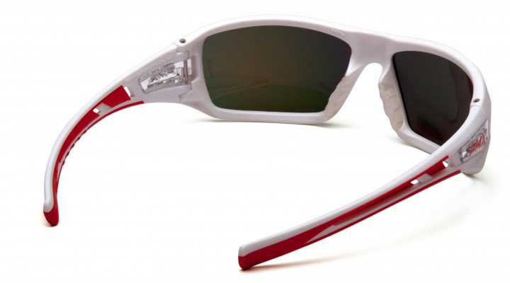 Очки защитные открытые Pyramex Velar White (sky red mirror) красные зеркальные — фото 4