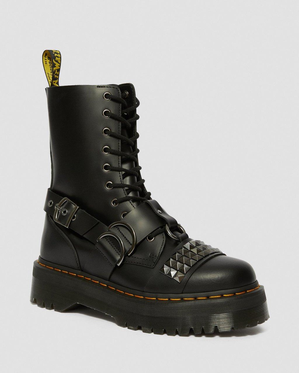 Черевики Dr. Martens Jadon Hi Smooth Leather Studded Platform — фото 1