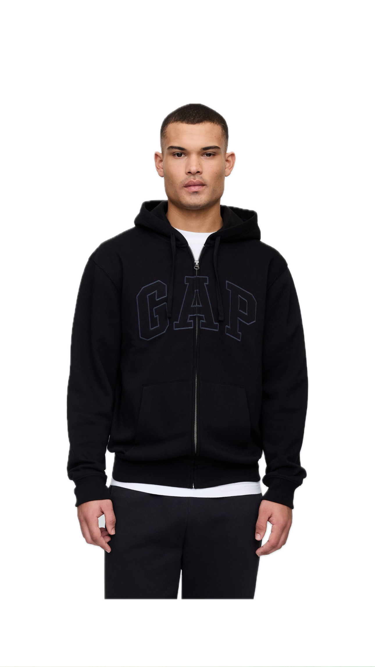 Худі GAP Zip Hoodie Black — фото 1