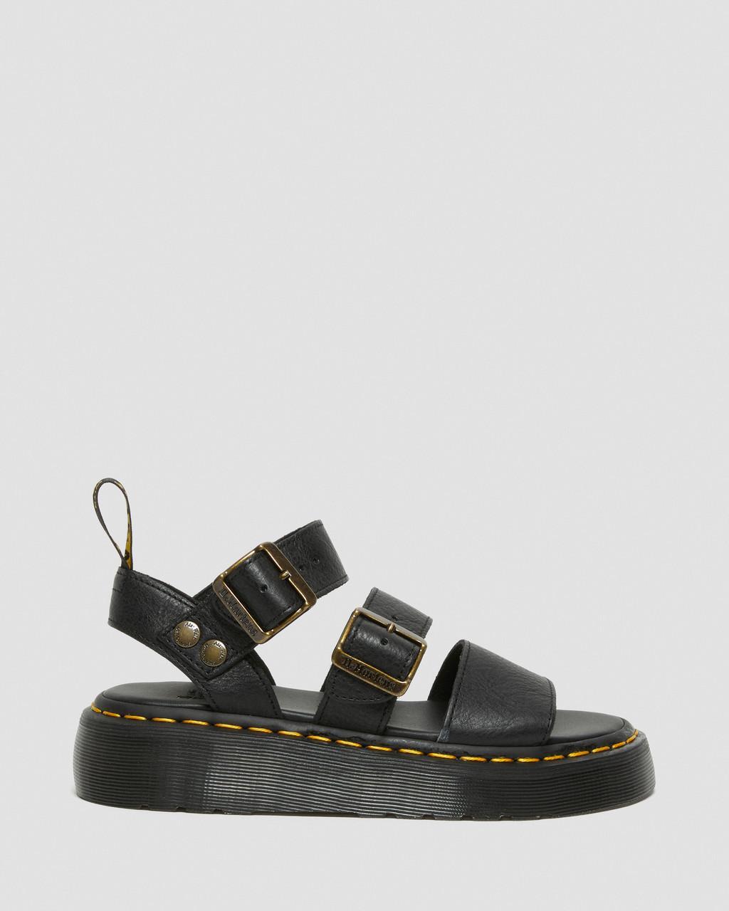 Сандалі Dr. Martens Gryphon Pisa Leather Platform Black — фото 4