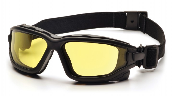 Очки защитные с уплотнителем Pyramex i-Force XL (Anti-Fog) (amber) желтые — фото 1