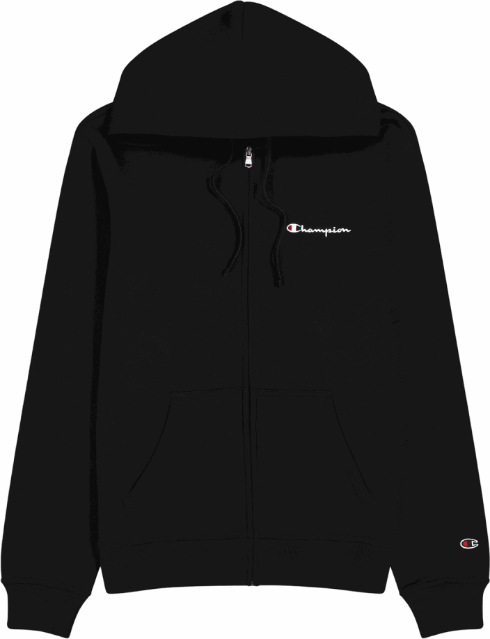 Толстовка FULL ZIP HOODIE SWEATSHIRT 220260-KK001 Champion M Чорний — фото 6