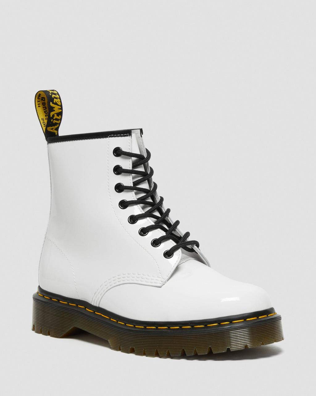 Черевики Dr. Martens 1460 Bex Patent Leather White — фото 1