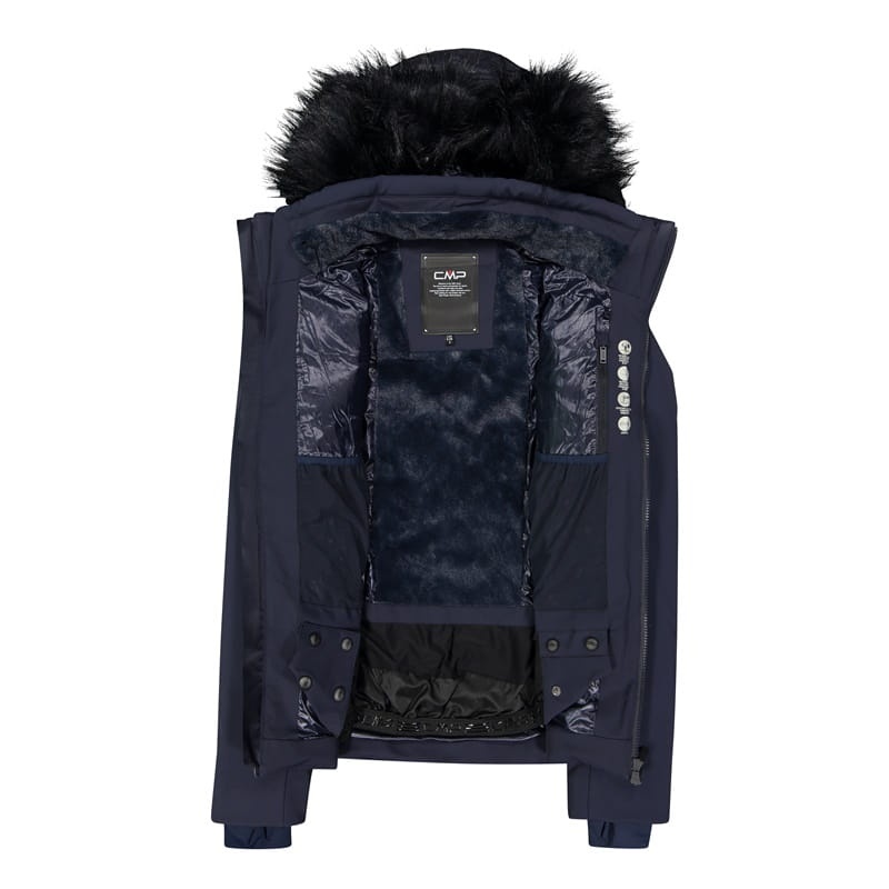 Куртка лижна WOMAN JACKET ZIP HOOD 31W0066F-N950 CMP 36 Темно-синій — фото 1