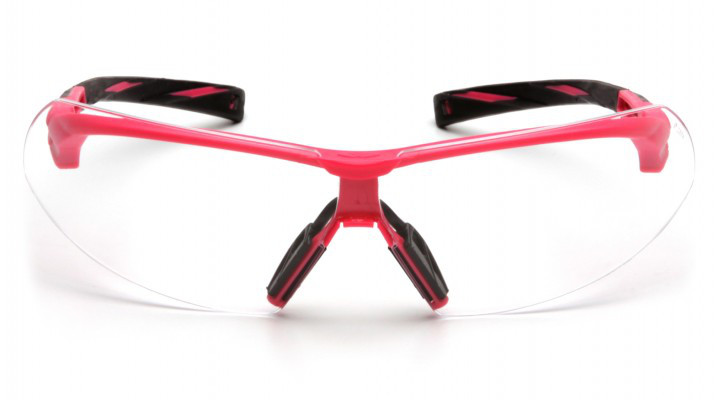 Очки защитные открытые Pyramex Onix Pink (clear) прозрачные в розовой оправе — фото 2
