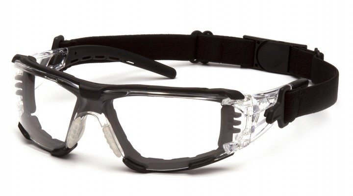 Очки защитные с уплотнителем Pyramex Fyxate (clear) Super Anti-Fog H2MAX, прозрачные — фото 1