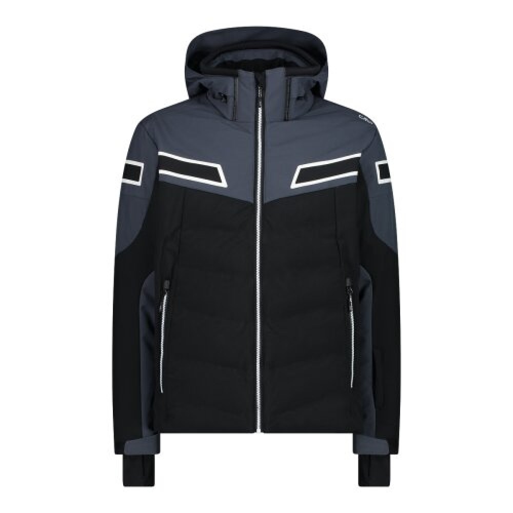 Куртка лижна MAN JACKET ZIP HOOD 32W0137-U901 CMP 48 Чорний — фото 1
