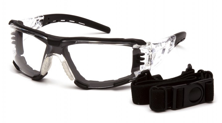 Очки защитные с уплотнителем Pyramex Fyxate (clear) Super Anti-Fog H2MAX, прозрачные — фото 2