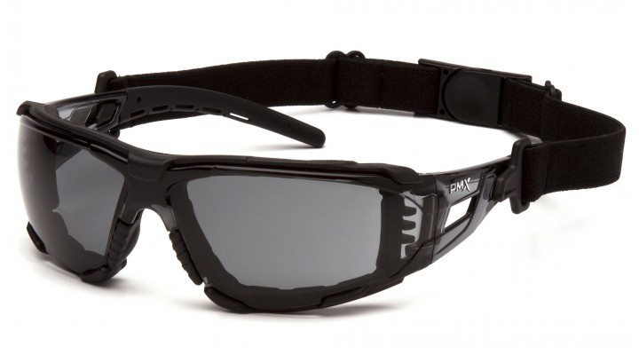 Очки защитные с уплотнителем Pyramex Fyxate (gray) Super Anti-Fog H2MAX, серые — фото 1