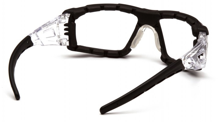 Очки защитные с уплотнителем Pyramex Fyxate (clear) Super Anti-Fog H2MAX, прозрачные — фото 4