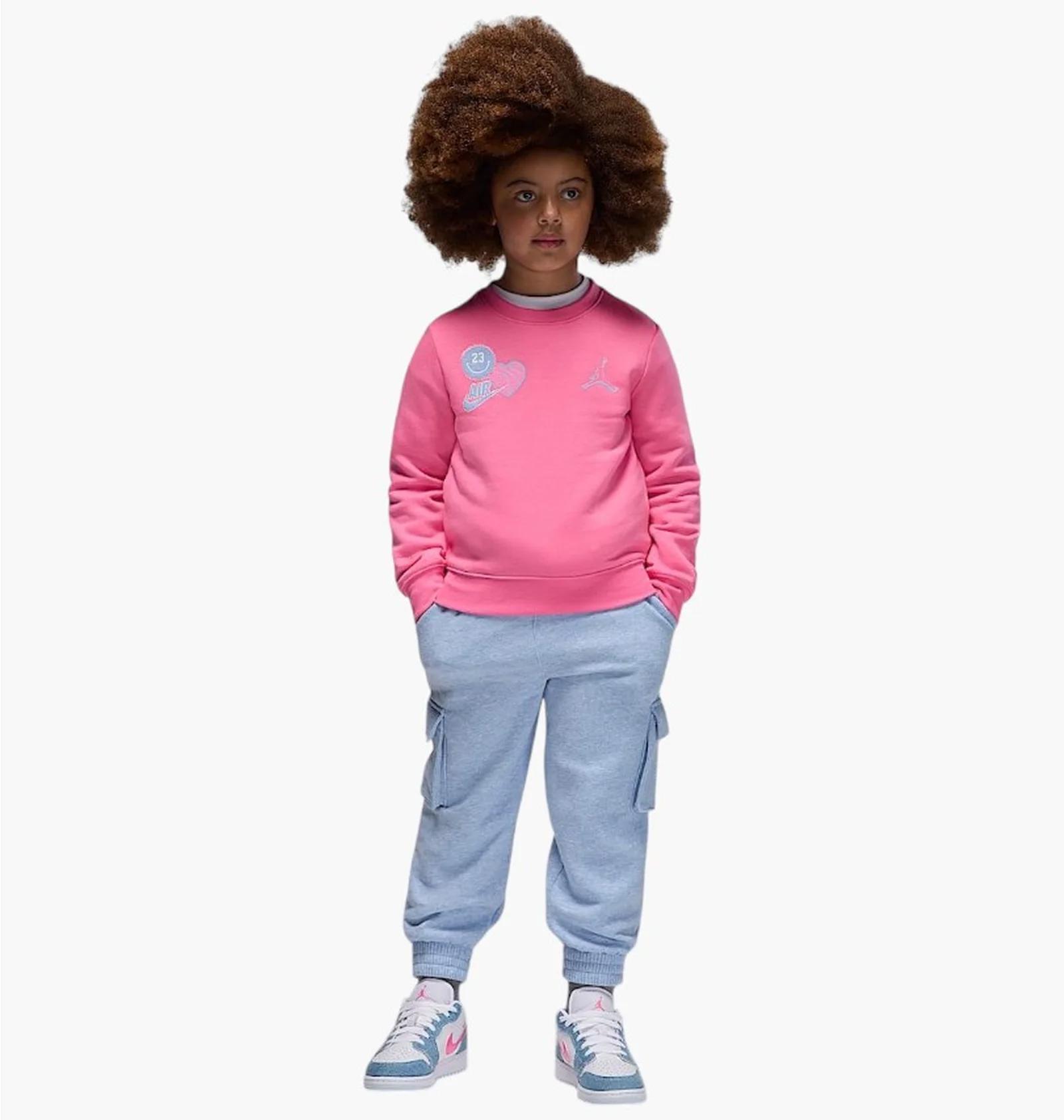 Спортивний костюм дитячий Jordan Sweat Sets Pink/Grey (35F206-BG6) — фото 1