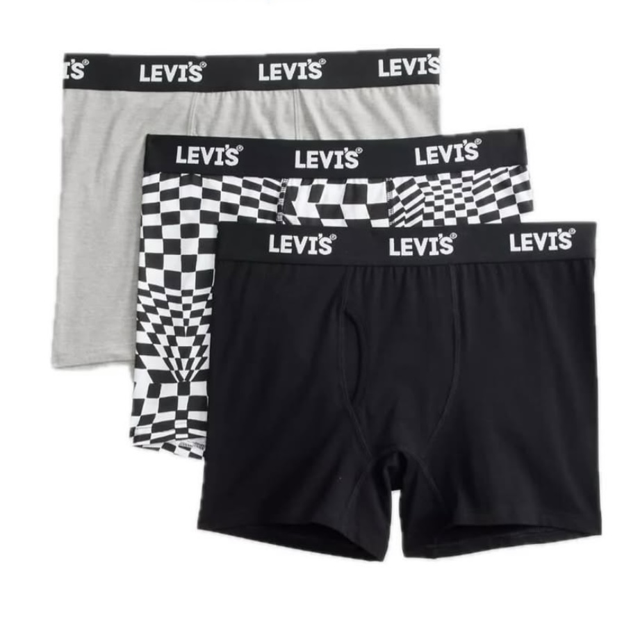Боксери Levis Boxer Briefs Black/white — фото 1