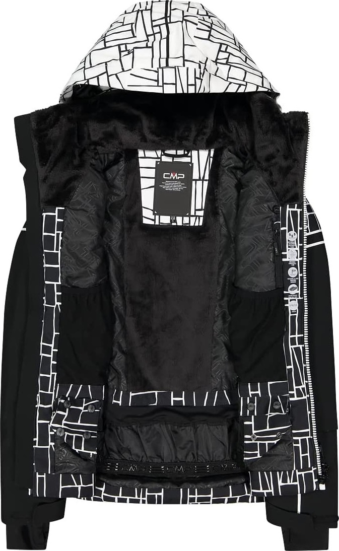 Куртка лижна WOMAN JACKET FIX HOOD 31W0076-15ZH CMP 34 Чорний — фото 5