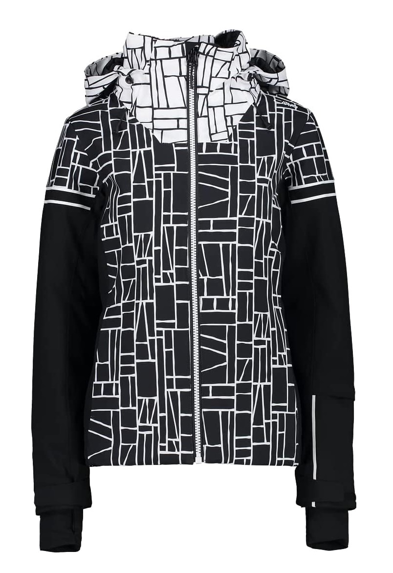 Куртка лижна WOMAN JACKET FIX HOOD 31W0076-15ZH CMP 34 Чорний — фото 1