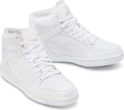 Підліткові високі кросівки Puma Rebound Layup SL Jr 37048602 Puma 3 (35,5) Білий — фото 5