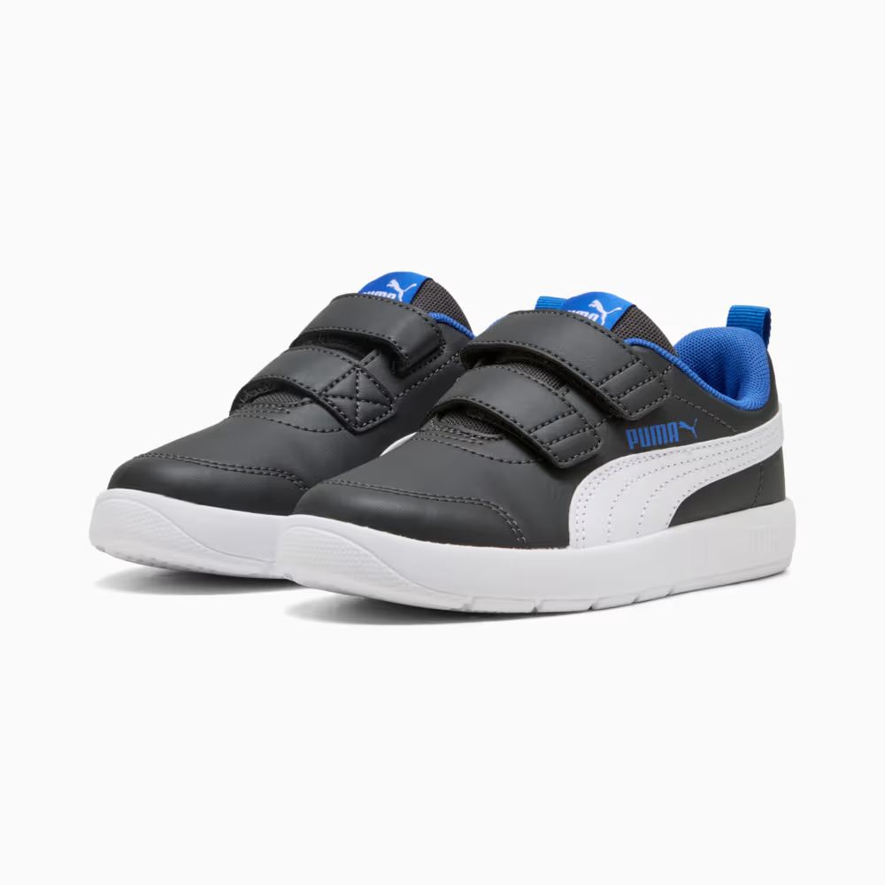 Кеди дитячі Courtflex V3 V PS 39764213 Puma 1,5K (34) Темно-сірий — фото 1