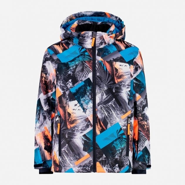 Куртка лижна KID JACKET SNAPS HOOD 39W1924-08ZM CMP 128 Синій — фото 2