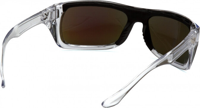 Очки защитные открытые Venture Gear Vallejo Crystal (ice blue mirror) Аnti-Fog, синие зеркальные в прозрачной оправе — фото 6