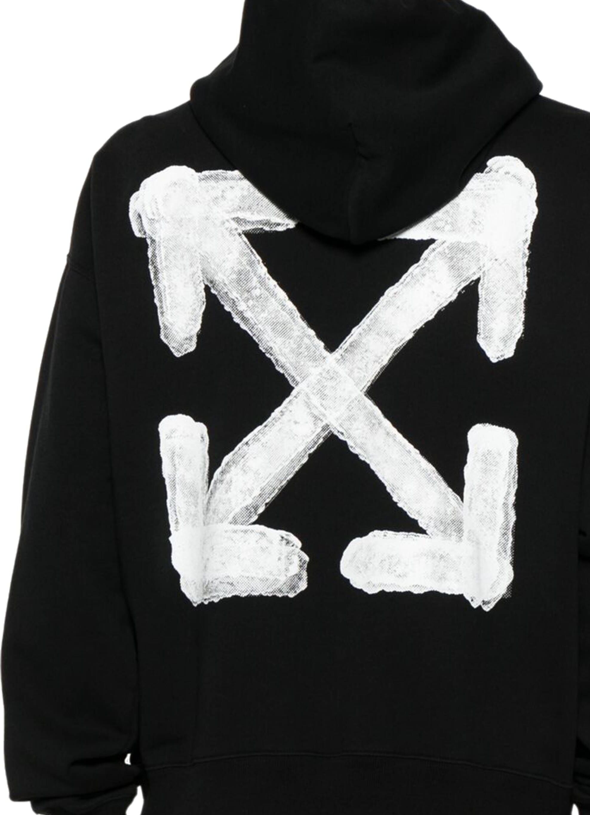 Худі Off-white spray can arrow skate hoodie black — фото 3