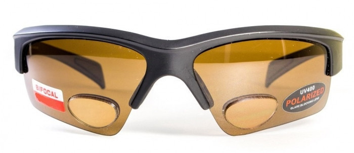 Бифокальные поляризационные очки BluWater Bifocal-2 (+3.0) Polarized (brown) коричневые — фото 2