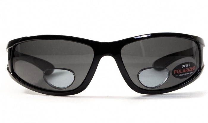 Бифокальные поляризационные очки BluWater Bifocal-3 (+2.5) Polarized (gray) серые — фото 2