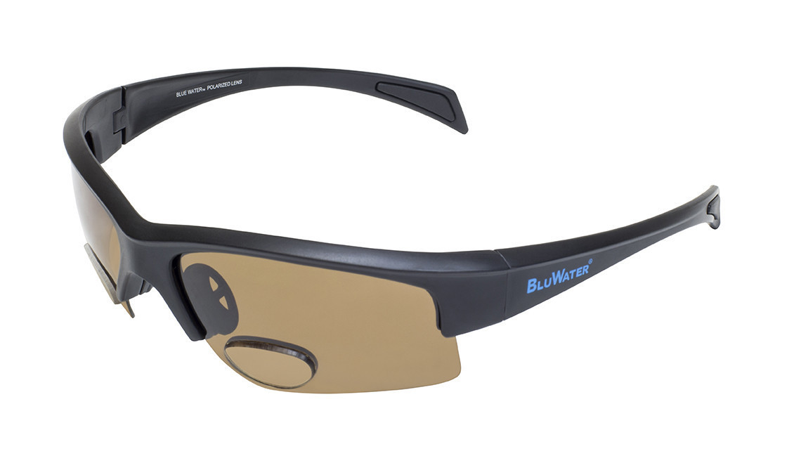 Бифокальные поляризационные очки BluWater Bifocal-2 (+3.0) Polarized (brown) коричневые — фото 1