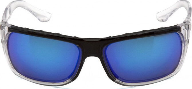 Очки защитные открытые Venture Gear Vallejo Crystal (ice blue mirror) Аnti-Fog, синие зеркальные в прозрачной оправе — фото 4