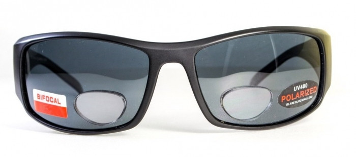 Бифокальные поляризационные очки BluWater Bifocal-1 (+2.0) Polarized (gray) серые — фото 2