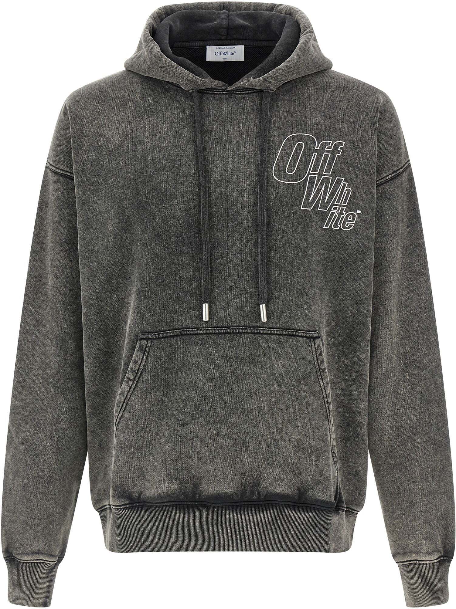 Худі Off-white spray can arrow skate hoodie grey — фото 2