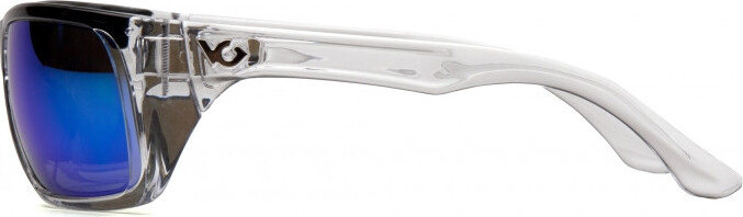 Очки защитные открытые Venture Gear Vallejo Crystal (ice blue mirror) Аnti-Fog, синие зеркальные в прозрачной оправе — фото 5