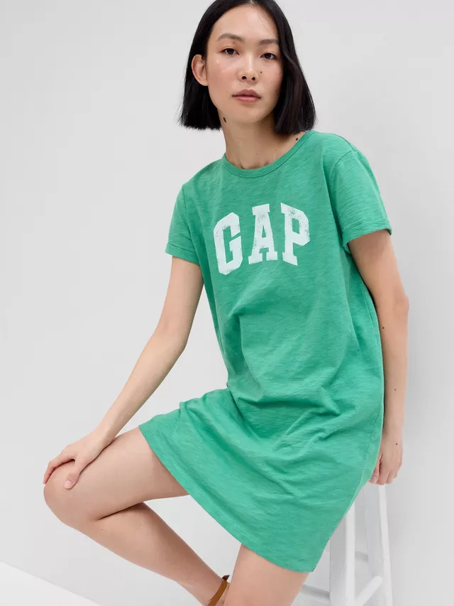 Сукня V-SS ME GAP LOGO DRESS 554693-03 GAP S Зелений — фото 1