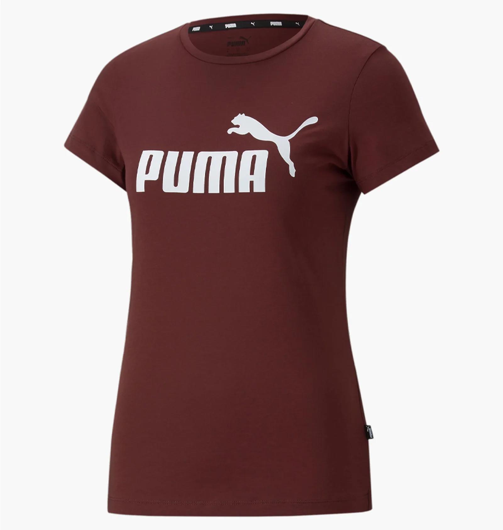 Футболка жіноча Puma Essentials Logo Tee Bordo (586775-50) — фото 1