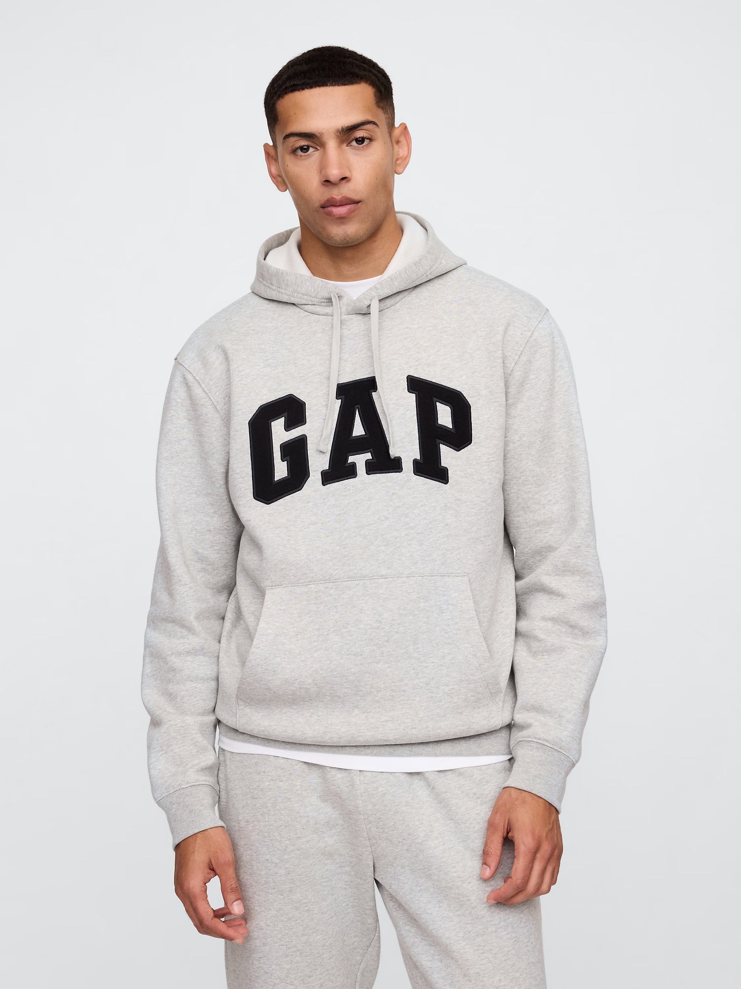 Худі GAP Grey Hoodie Black Logo — фото 1