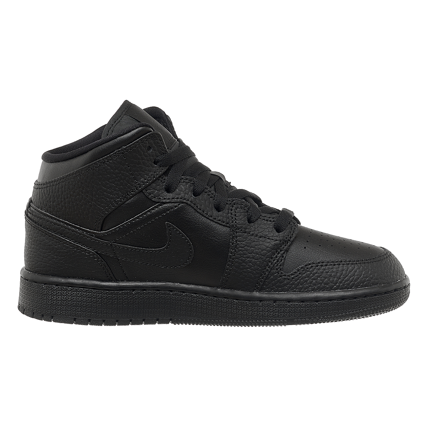 Кросівки жіночі Jordan 1 Mid (Gs) Black (554725-091) — фото 1