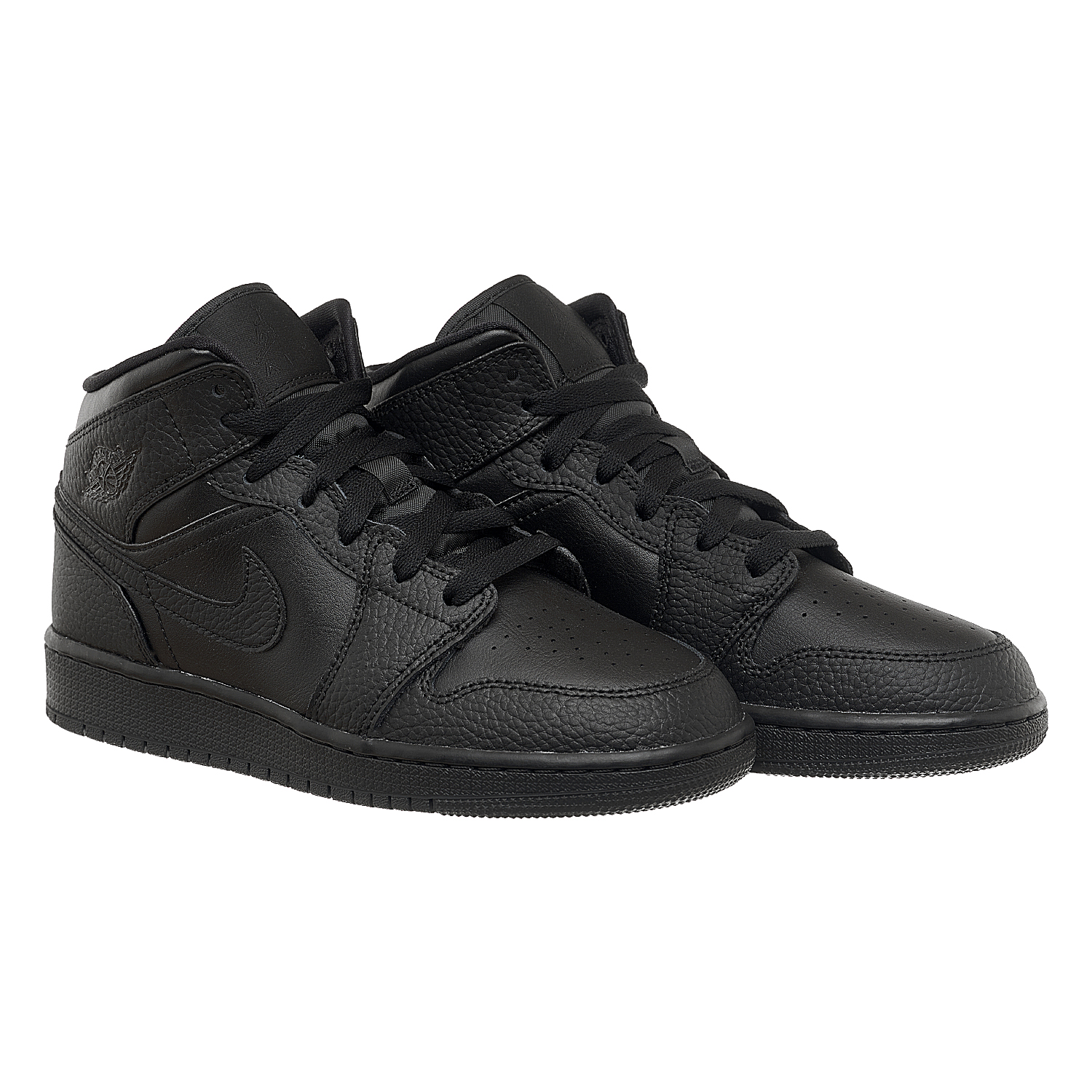 Кросівки жіночі Jordan 1 Mid (Gs) Black (554725-091) — фото 11
