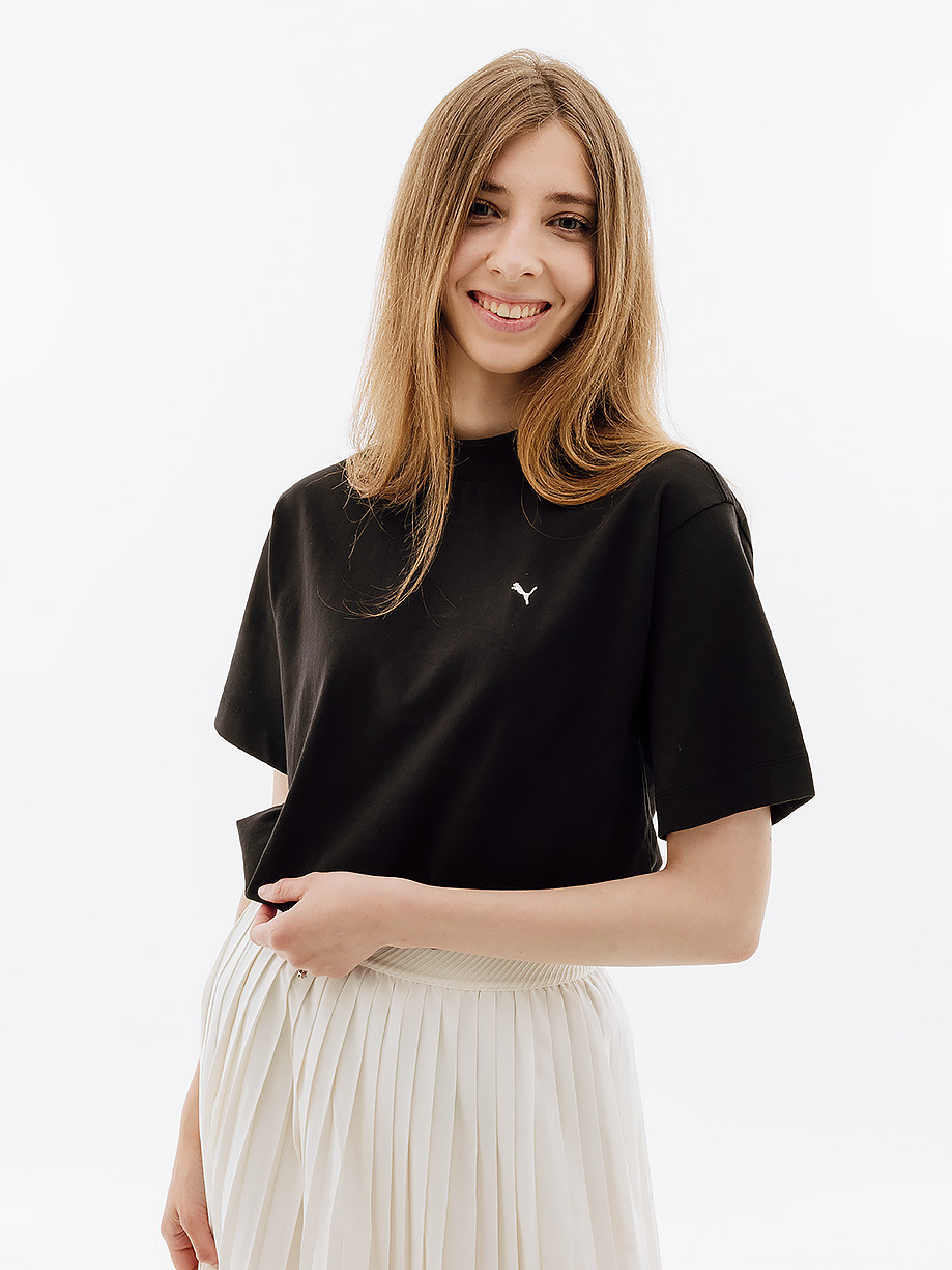 Футболка жіноча Puma Yona Sunp Mock Neck Tee (53797701) — фото 1