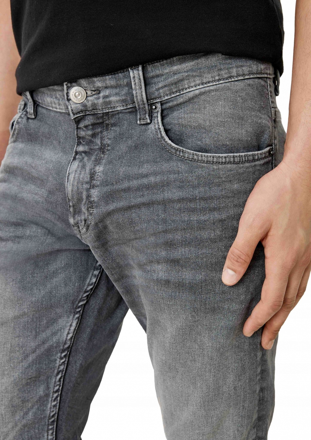 Джинси Trousers RICK SLIM FIT 520.11.899.26.180.2005616-95Z4 Q/S by s.Oliver 33/32 Сірий — фото 4