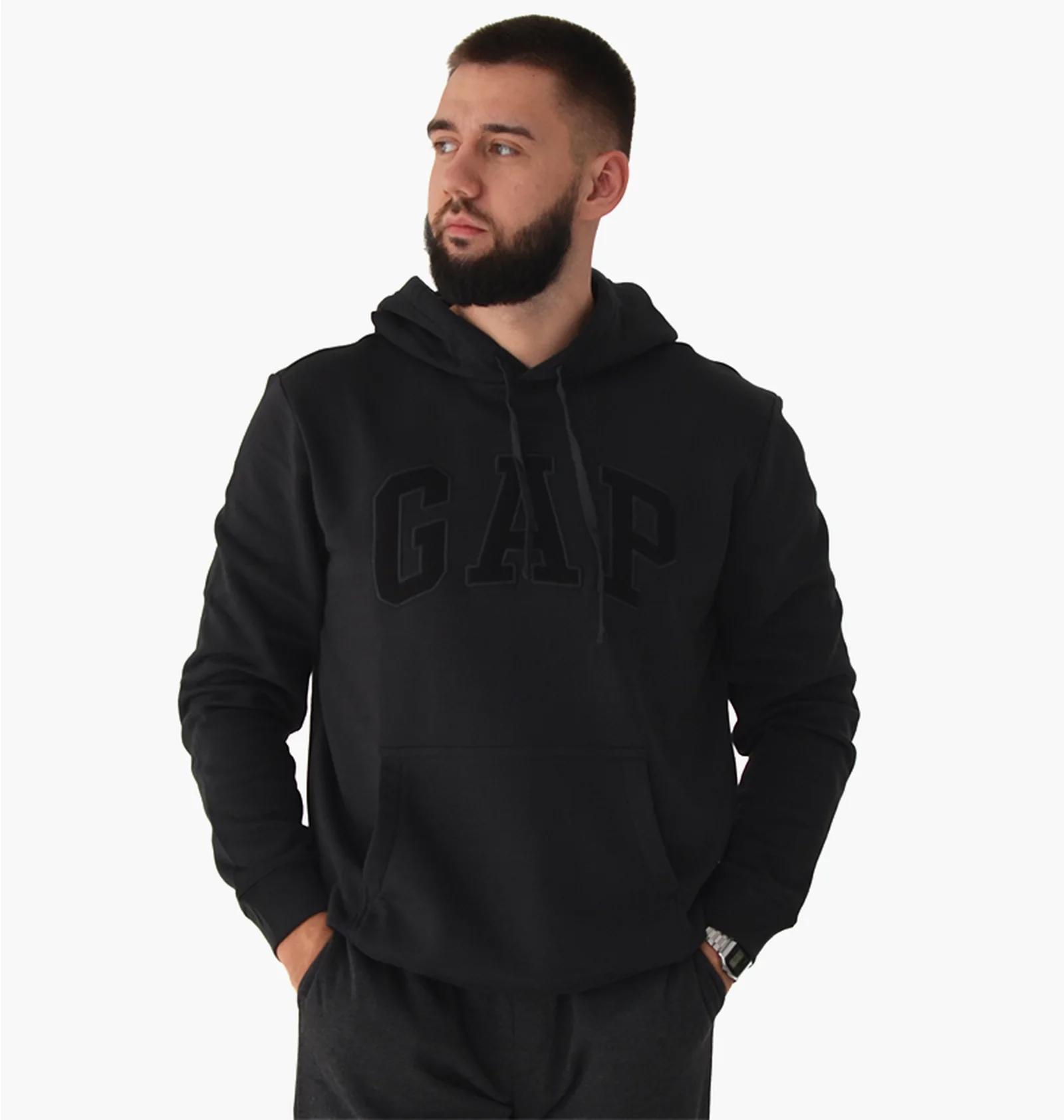 Кофта чоловіча Gap Logo Fleece Hoodie Moonless Night (510981801) — фото 1